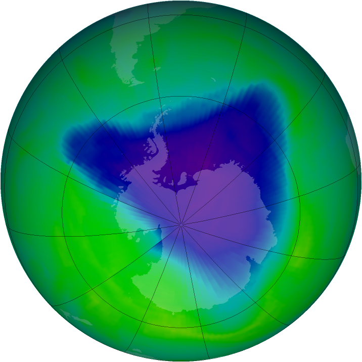 Ozone Map 1998-11-09
